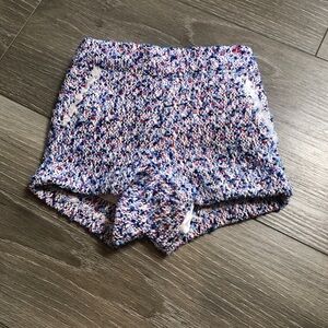 Janie And Jack Tweed Short Blue Baby Girl Size 3-6 Months